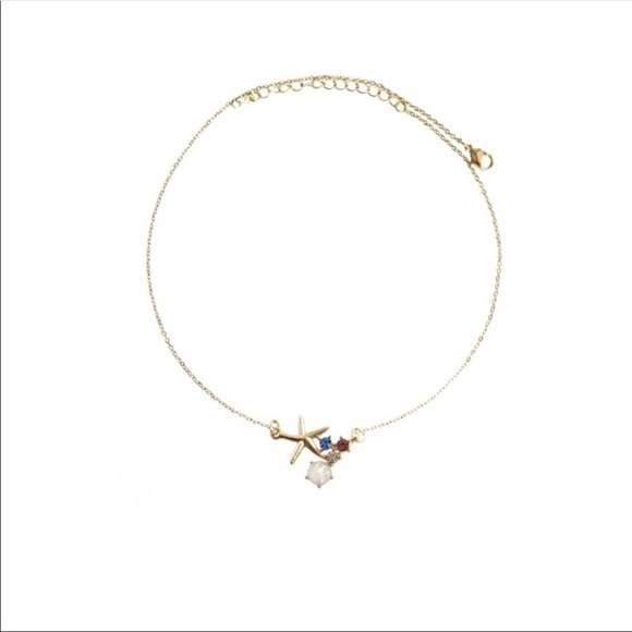 Starfish Rhinestone Necklace - Picture 2 of 3